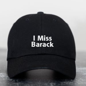 Jag saknar Barack broderad hatt, Obama-fans, söt present till politiska entusiaster och aktivister, 44:e USA:s president