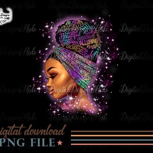 Black Women Strong PNG File, Black Queen PNG Printable, Black Girl You Are Beautiful Png, Melanin png, Black Girl Art Sublimation PNG