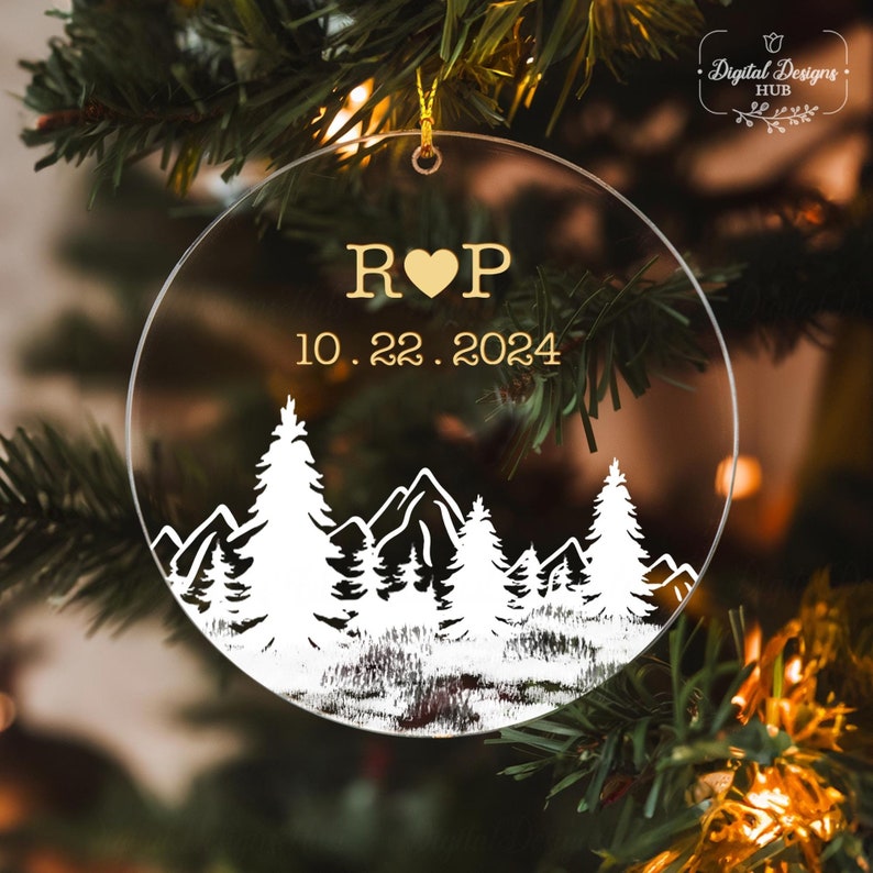 Personalized Couple Christmas Ornament, Custom Couple Ornament 2024