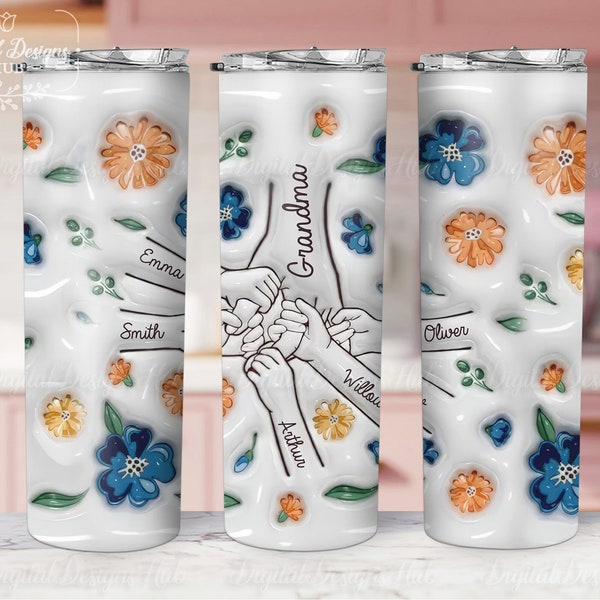 Together Always, No Matter What - Family Personalized Custom 3D Inflated Effect Printed Tumbler - Mother's Day, Gift For Mom, Grandma