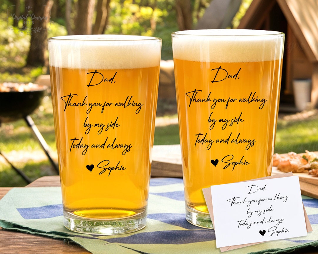 Personalized Gift for Father of the Bride, Custom Handwriting Message