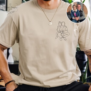 Chemise fête des pères, chemise papa personnalisée, t-shirt papa, chemise photo personnalisée, chemise portrait de papa personnalisée, t-shirt fête des pères Royaume-Uni