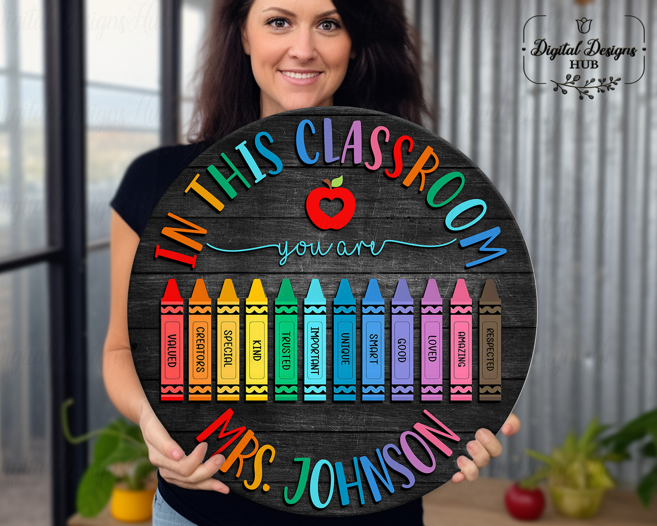 Personalized Teacher Door Sign, Teacher Gifts , Teacher Appreciation Gifts, Teacher Door Hanger, Custom Classroom Decor, Classroom Decor