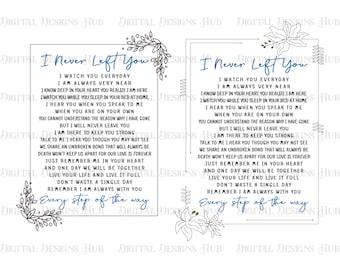 I Never Left You Poem SVG FILE - Etsy