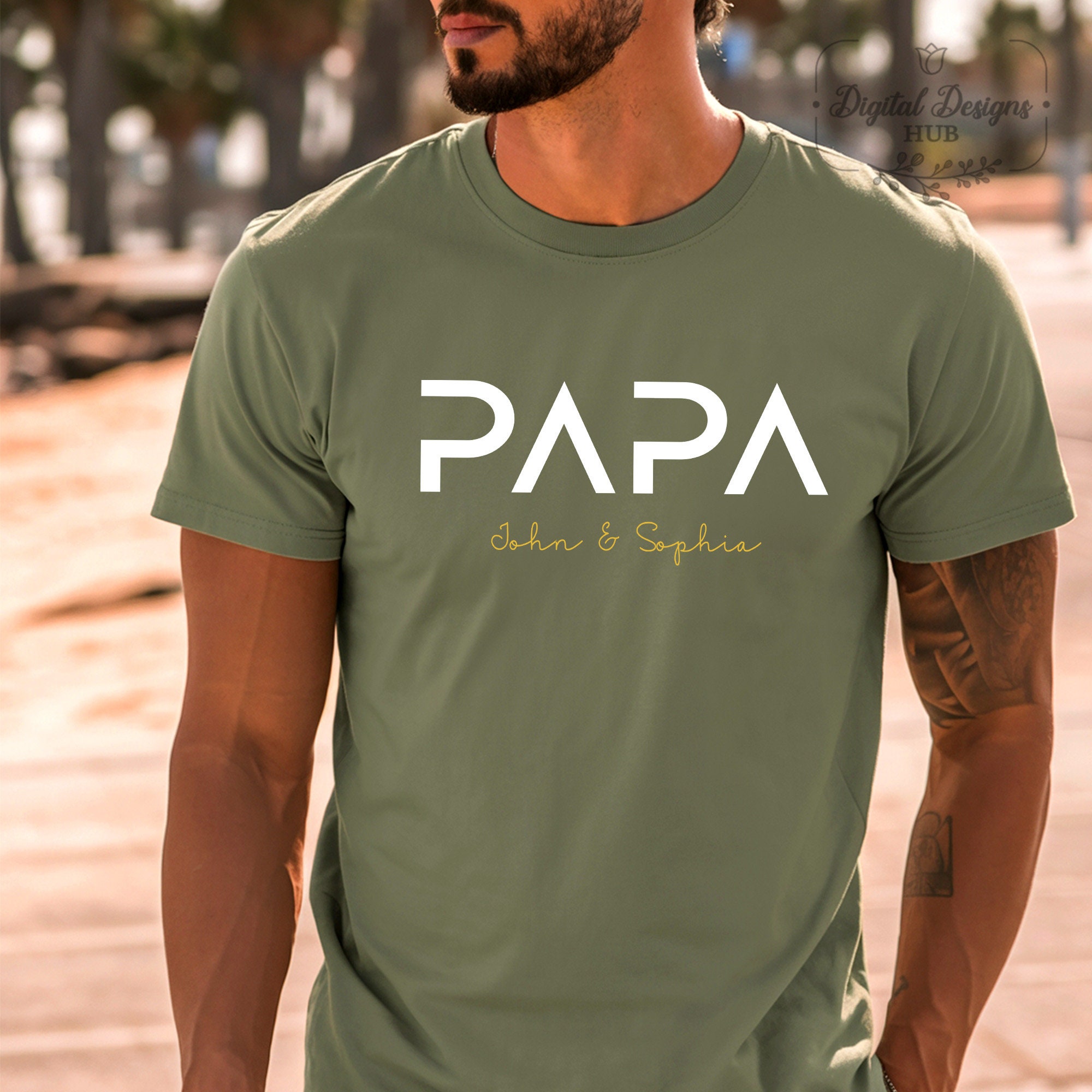 2019 Proud Papa Fathers Day Gifts Shirt From Grandchildren 2019 Proud Papa Fathers Day Gifts Shirt From Grandchildren