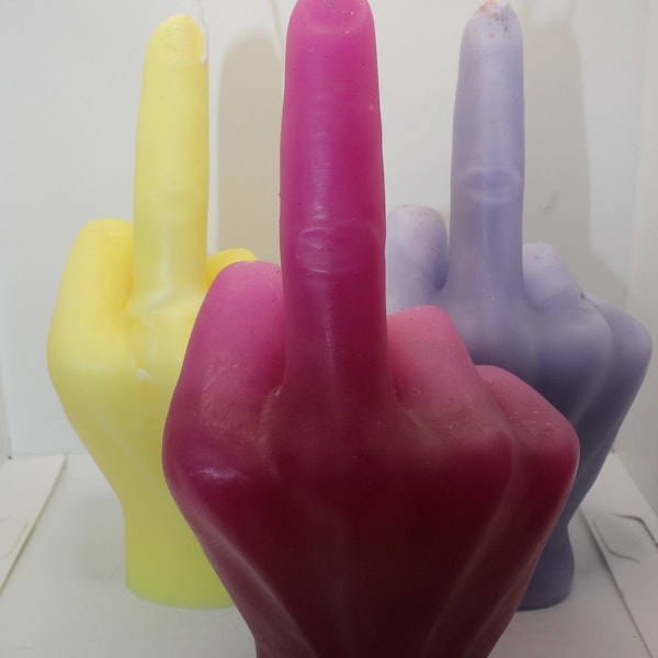 Mittelfinger XXL Kerze | 17cm | Middlefinger Candle | Fuck | Geschenkidee | Deko