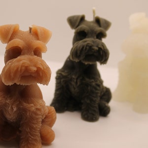Schnauzer Hund Kerze | 11cm | Candle | Geschenkidee