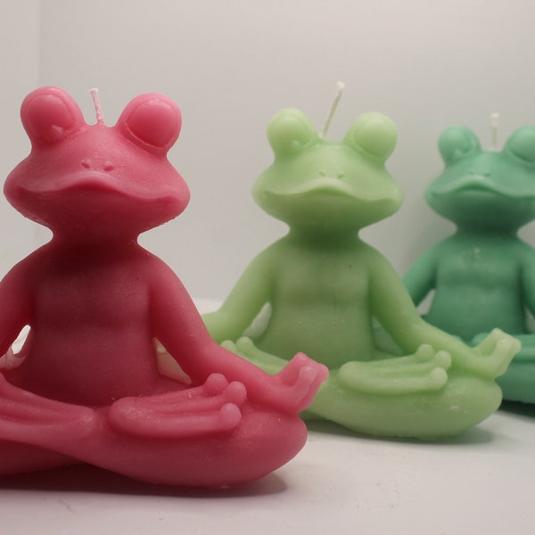 Frosch Yoga Kerze | 10cm | Frog making Yoga Candle | Geschenkidee | Deko