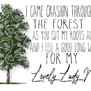 Tyler Childers Lady May Lyrics PNG Digital Download Sublimation With