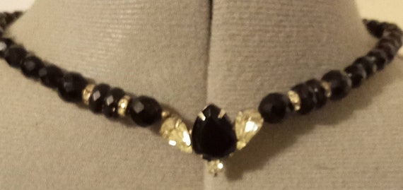 Vintage Carol Dauplaise crystal bee Necklace 17" … - image 3