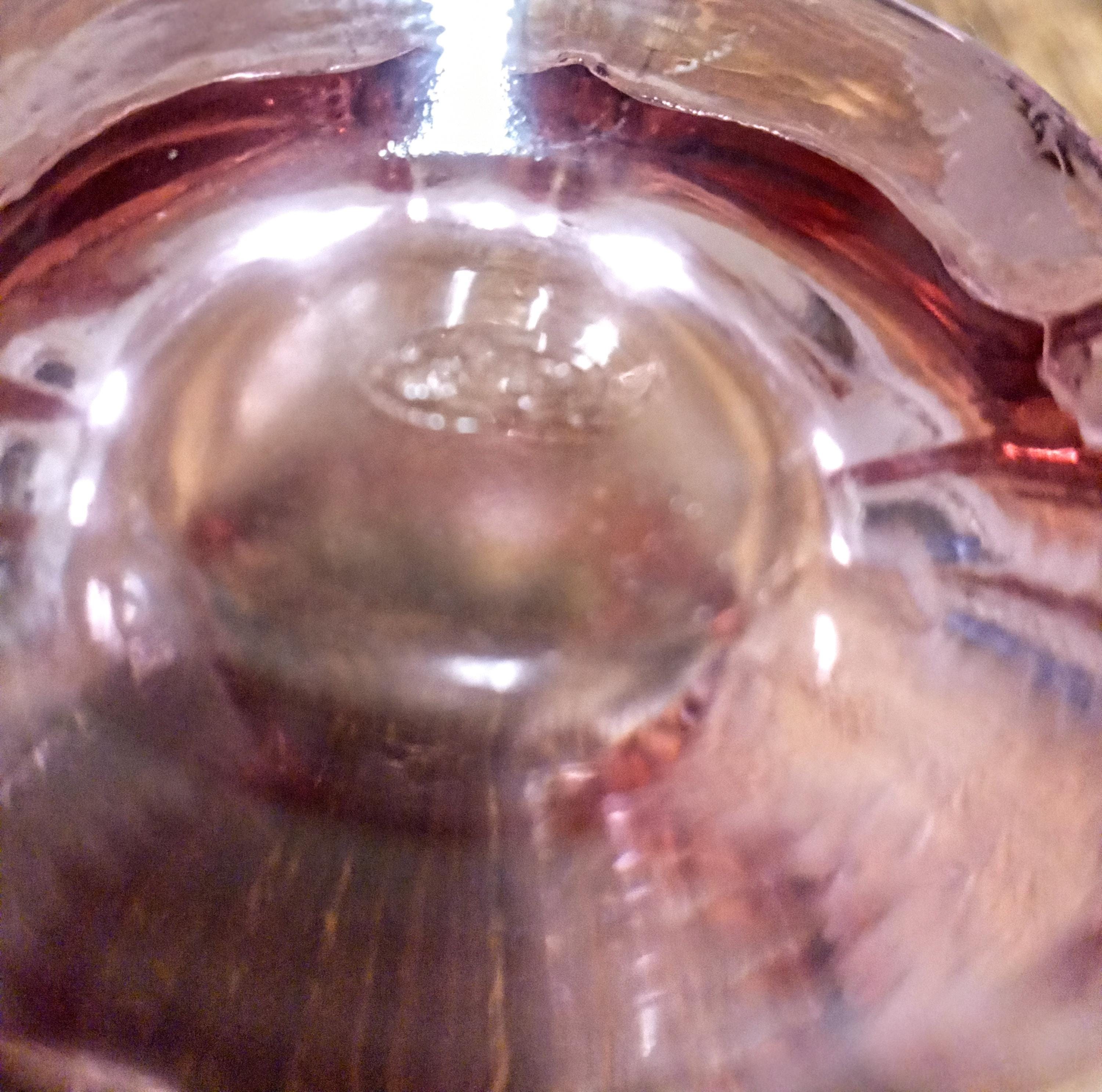 ヴィンテージ フェントン フリル ガラス ボウル 4.5