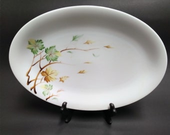 Vintage  Japanese Serving Platter Handpainted Porcelain made by I China