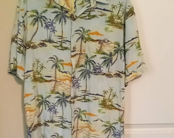 Vintage Joe Marlin Hawaiian Shirt Size Large