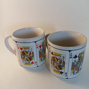 Set of 2 Casino Coffee Card Mugs