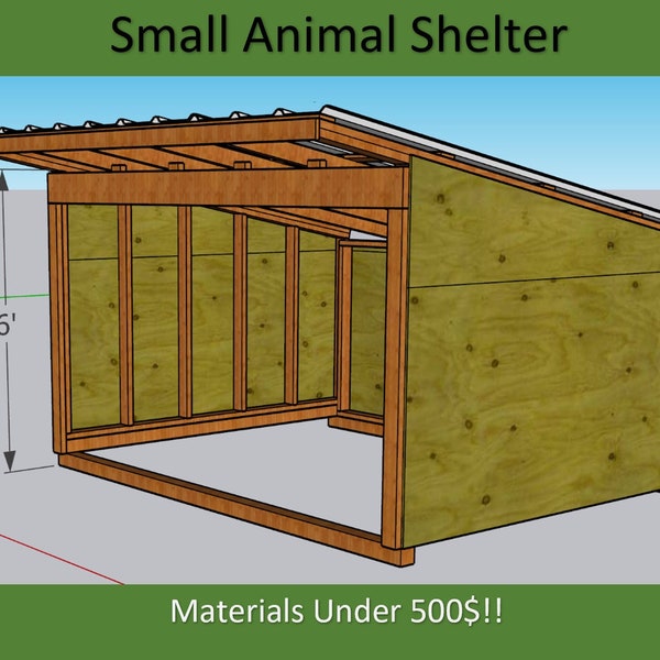 Three Sided Animal Shelter