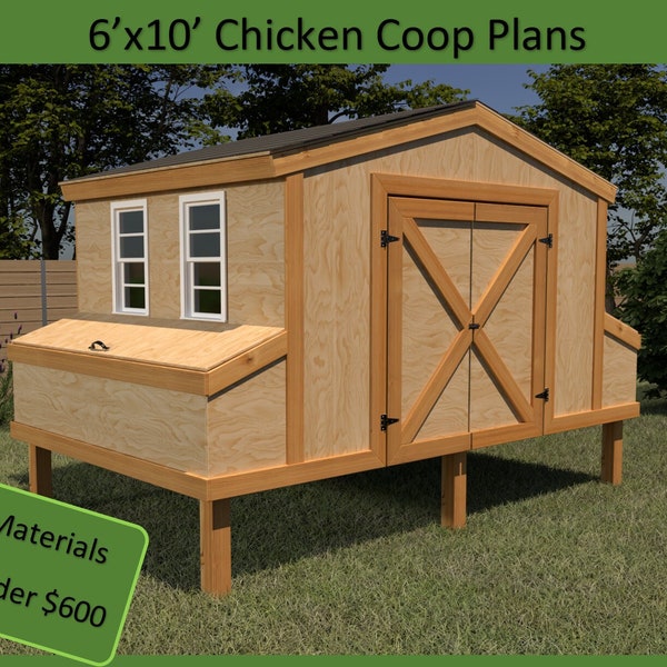 Large Chicken Coop Plans Etsy