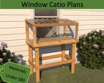 Window Catio Cat House Plans