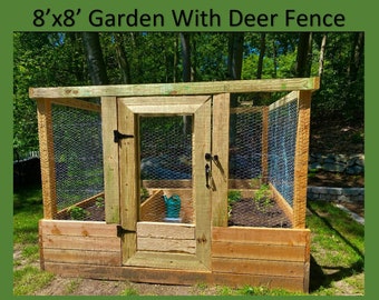 Raised Garden Bed With Deer Fence Plans