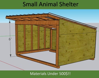 Three Sided Animal Shelter