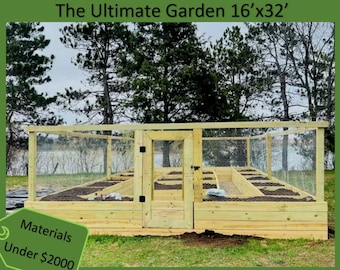 Raised Garden Bed With Deer Fence Plans