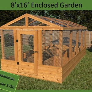 Raised Garden Bed With Deer Fence Plans