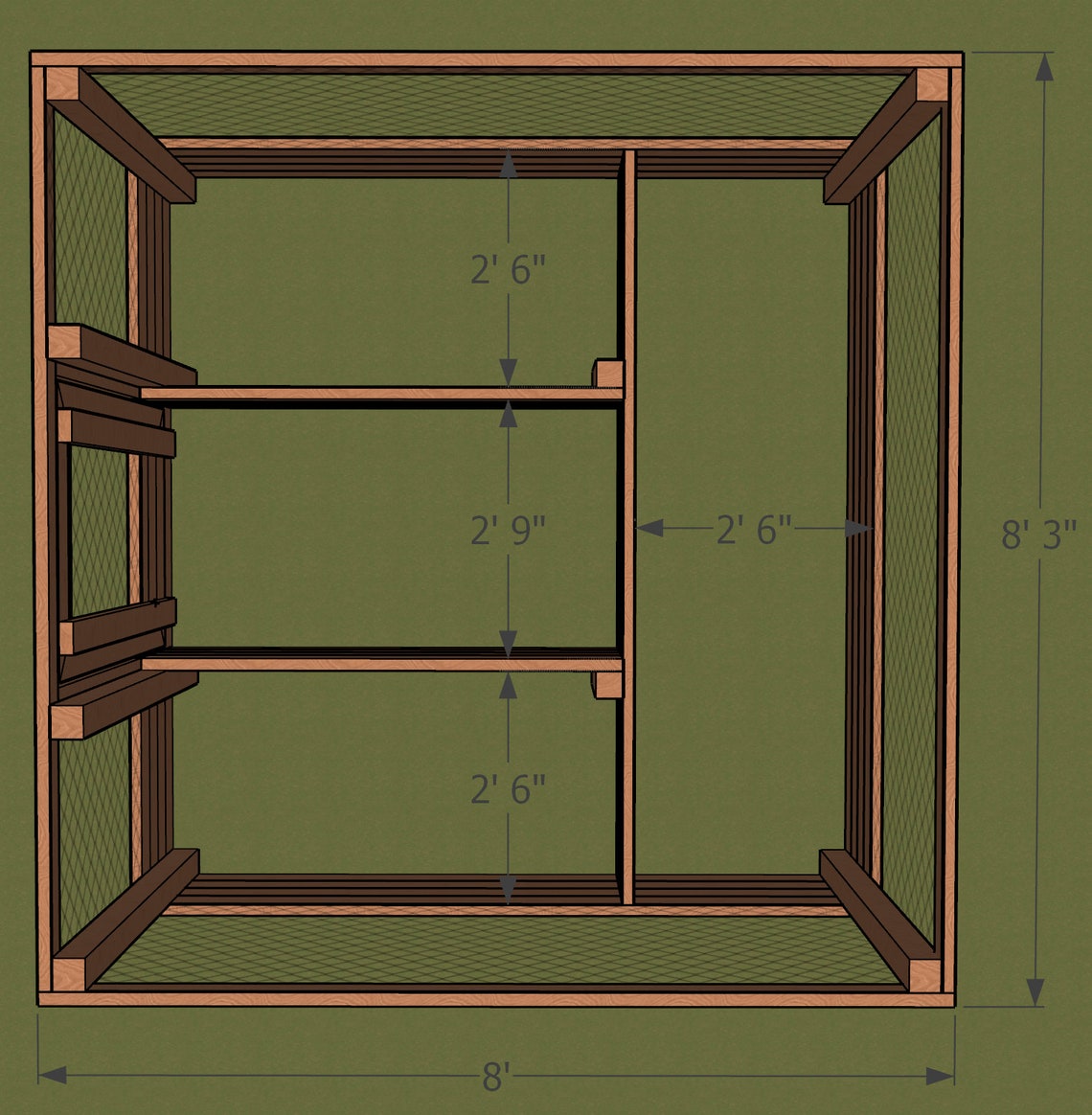 Raised Garden Bed With Deer Fence Plans Etsy