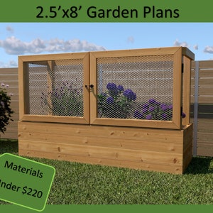 Raised Garden Bed With Deer Fence Plans