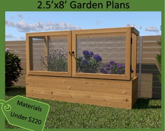 Raised Garden Bed With Deer Fence Plans