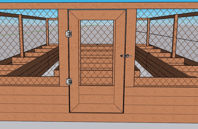 Raised Garden Bed With Deer Fence Plans Etsy