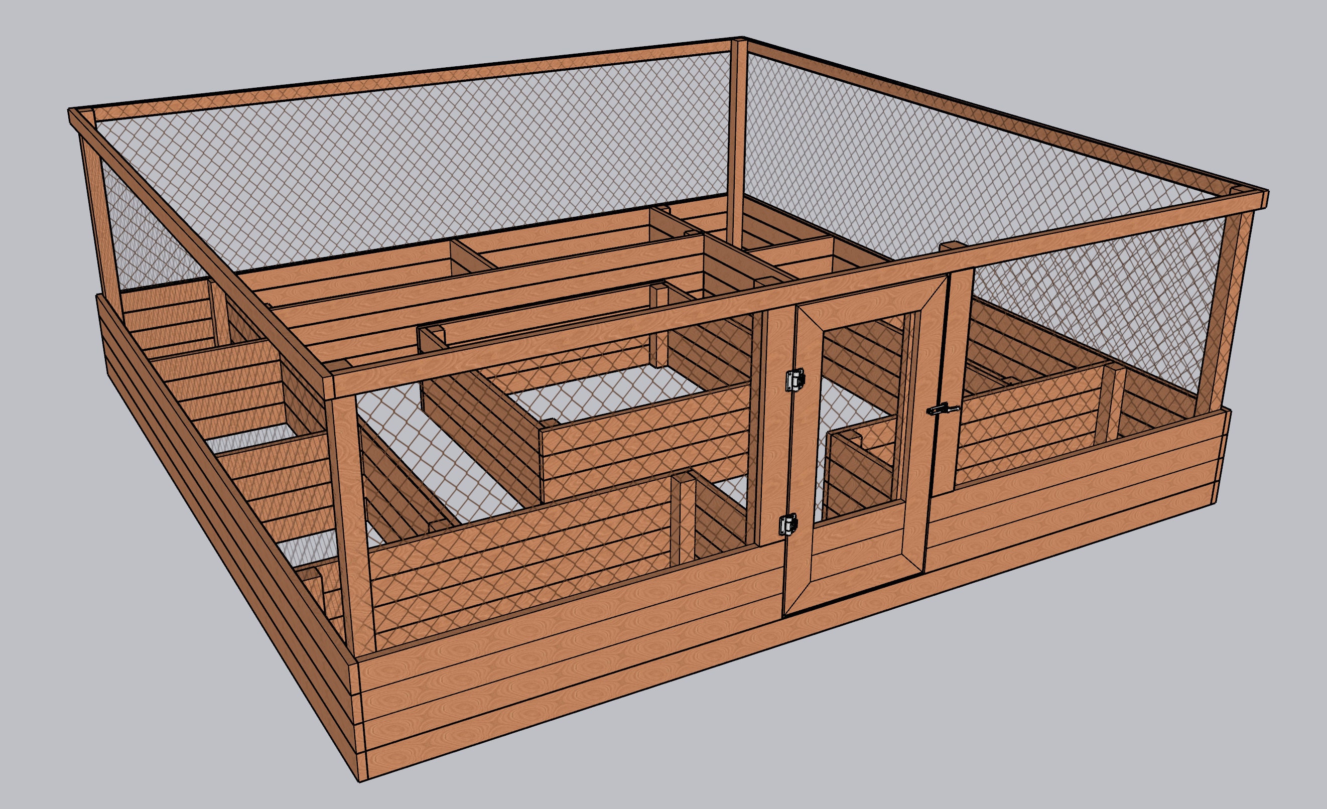Raised Garden Bed With Deer Fence Plans Etsy Canada