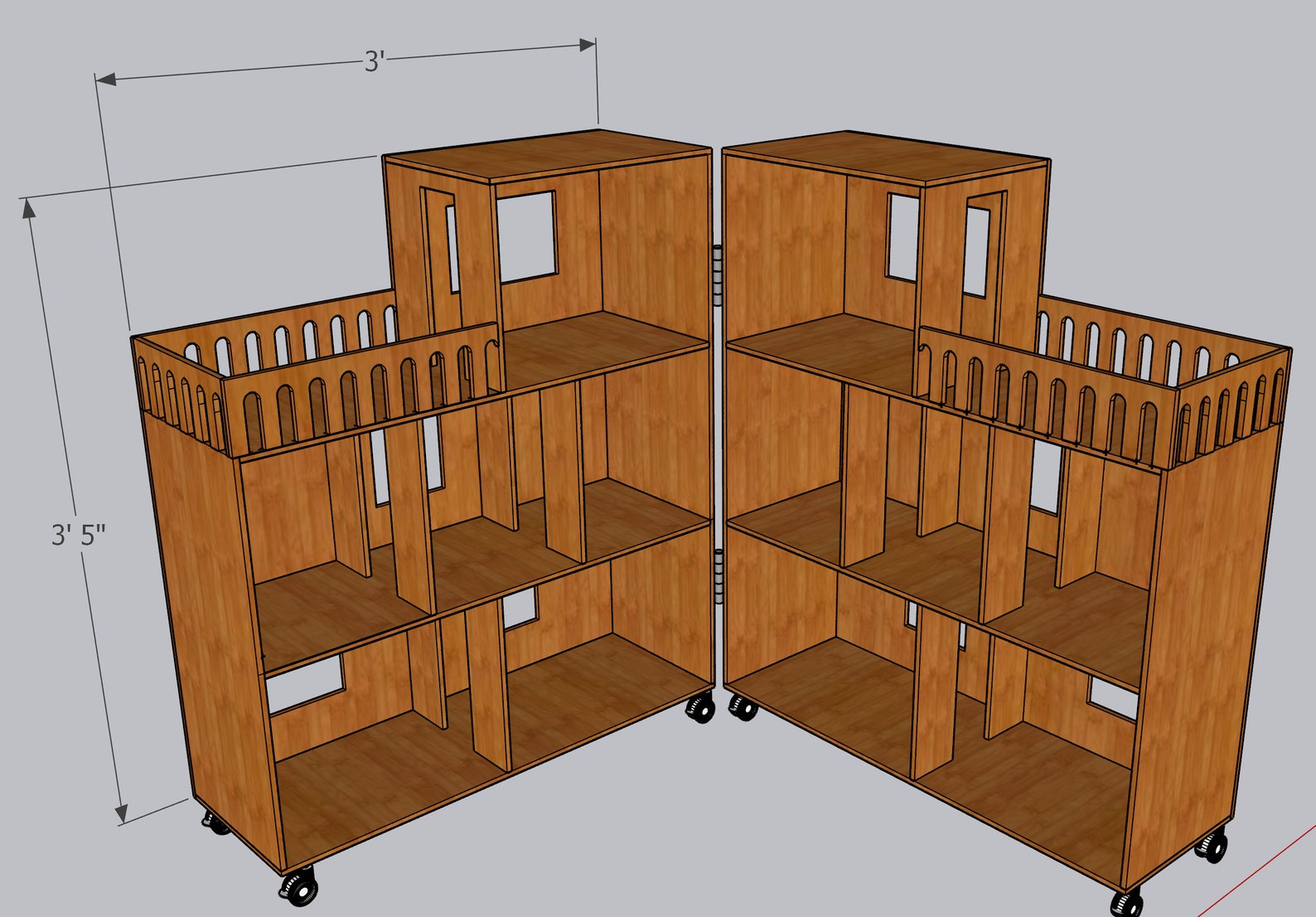 Folding Dollhouse Build Plans Etsy