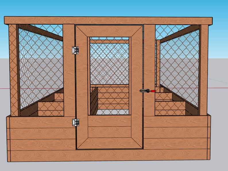 Raised Garden Bed with Deer Fence Plans image 3