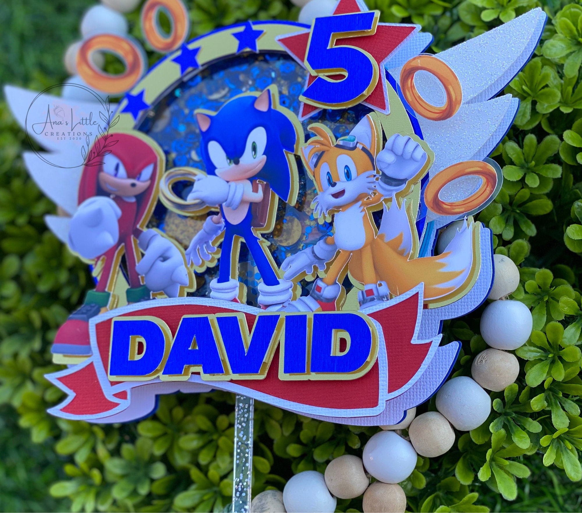 Sonic Cake Topper 3D Sonic Cake Topper Sonic the Hedgehog Etsy UK
