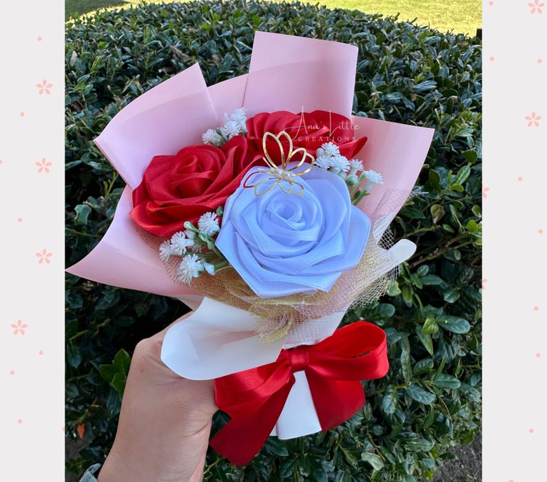 Eternal Roses Multi Colored Ribbon Eternal Rose Bouquet, Rosas Eternas, Forever Roses, Eternal Ribbon ...