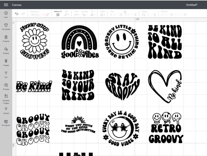 Groovy Svg Bundle Boho Svg Hippie Svg Aesthetic Svg - Etsy UK