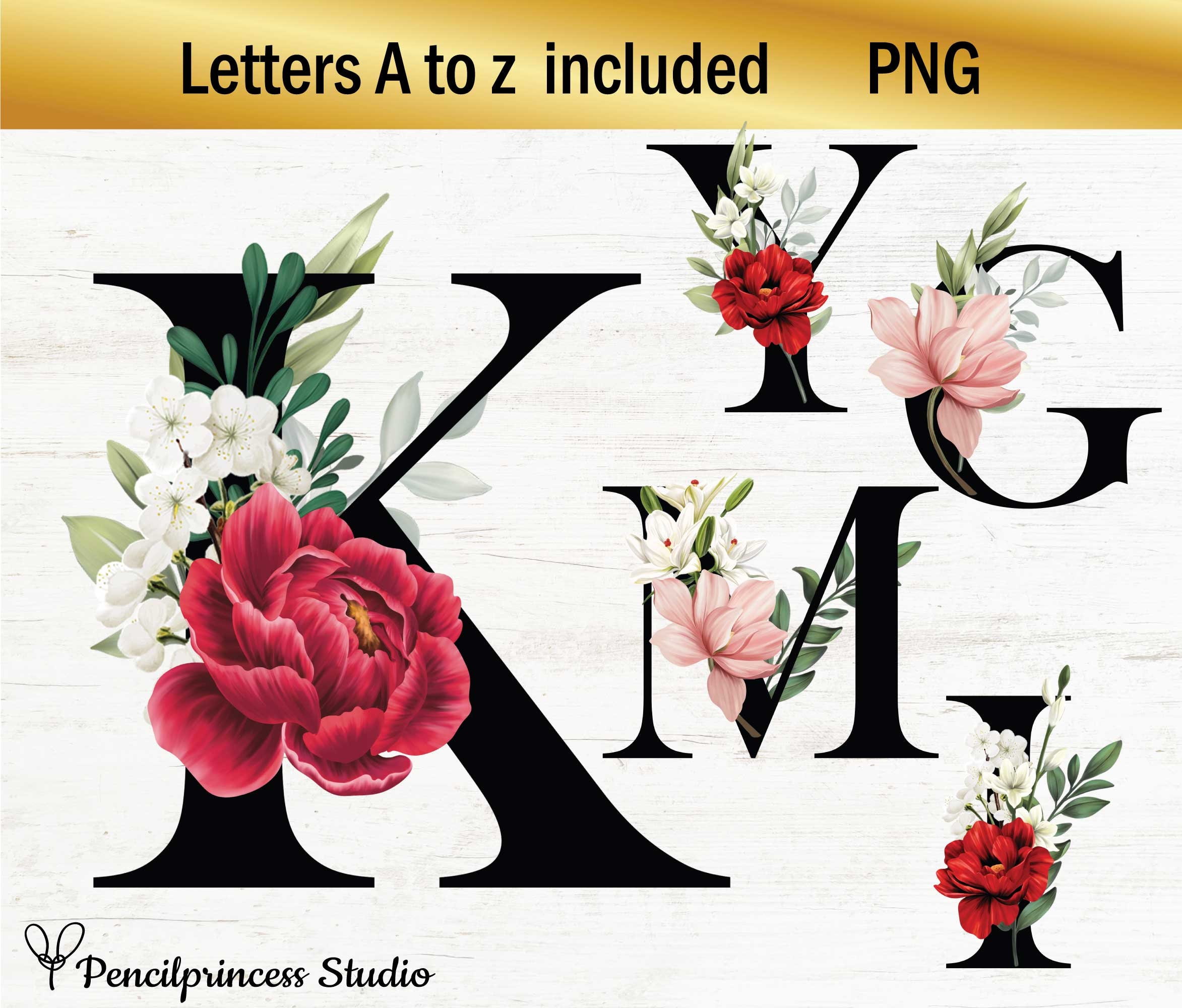 Floral Initial Letter N, Monogrammed Sticker for Sale by PinkLotusArt