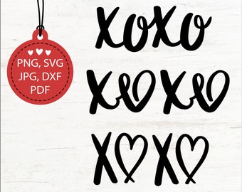 Commercial use, Hand lettering xoxo svg, Valentines day svg, love svg, Valentine clipart, Heart svg, Valentines svg, Cricut svg, Shirt svg