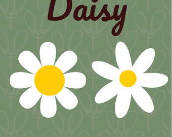 Daisy svg, Daisy png, Margarita simple svg, Monograma de Margarita, Logotipo de Margarita, Margarita svg cricut, Flor silvestre svg, Flor svg, Flor Dxf
