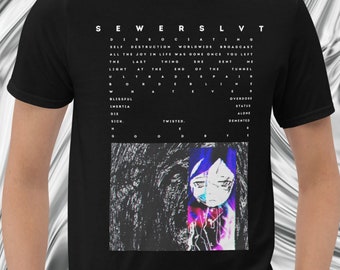 SEWERSLVT MUSIC T SHIRT we had good times together, don't forget that dnb breakcore last album