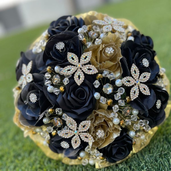 XV Bouquet Añera/Black/Gold/Silver