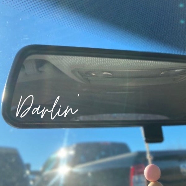 Western mirror sticker