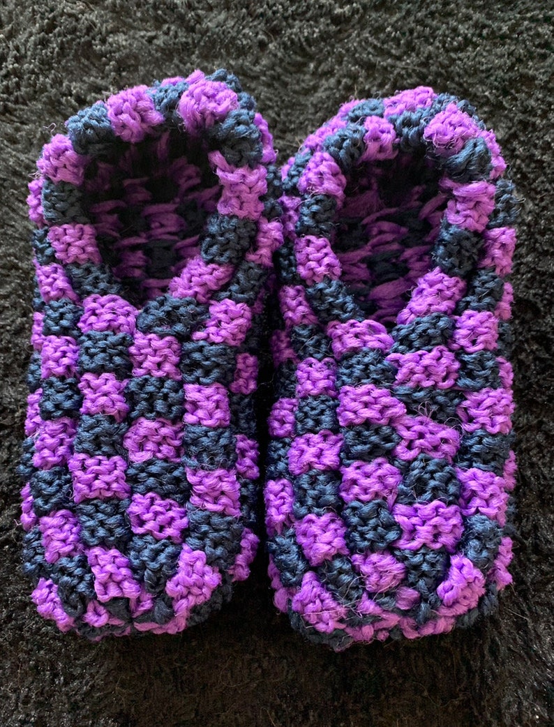 Grandma Slippers Knitting Pattern (Instant Download) Etsy