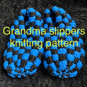 Grandma Slippers knitting pattern