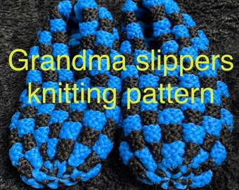 Grandma Slippers knitting pattern