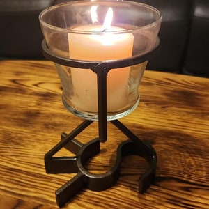 Custom Cattle Brand Candle Holder