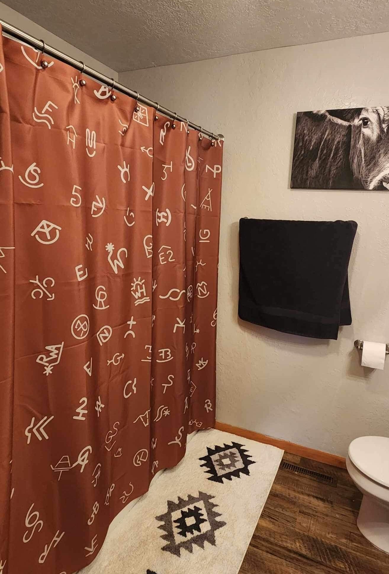 Cattle Brand Shower Curtain ADD CUSTOM BRANDS '