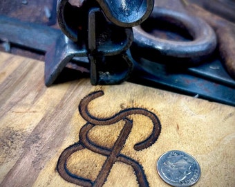 Custom Hand Forged Real Vintage Style STEAK Branding Iron... 2-3 inch iron