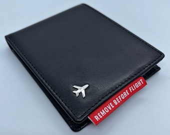Aviation Bifold Leather Wallet