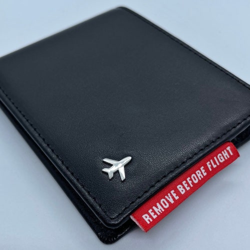 Aviation Bifold Leather Wallet Etsy