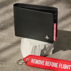 Aviation Bifold Leather Wallet